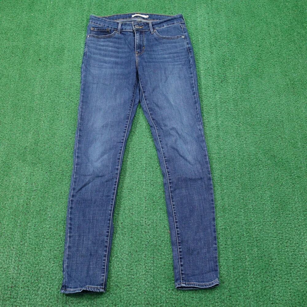Levi's 711 Skinny Jeans Womens 26 Blue Stretch Denim Medium Wash W26 L30